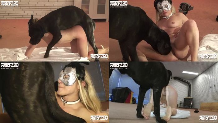 人兽兽交身材很白微胖欧美小少妇与大黑狗操逼性交视频