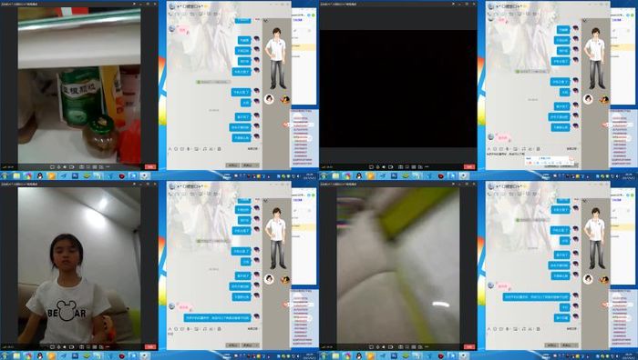 小女孩深夜趁着父母不在家和金主视频急急忙忙的自慰