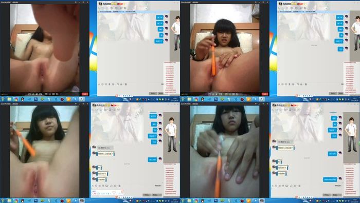 小女孩晚上在床上和金主视频牙刷自慰出了好多水