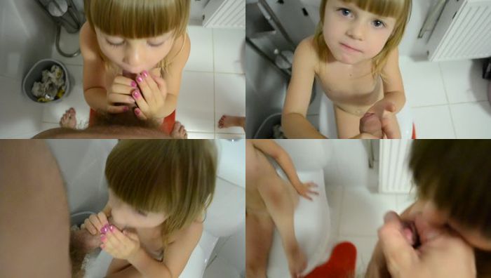 禽兽父亲在浴室对幼幼进行调教舔舐口交大鸡巴视频